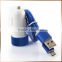 Dual Port Aluminum Car Charger Convertible USB Charger For Iphone Samsung