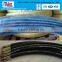 flexible rubber hose pipe and fittings assembly used for oil
