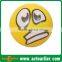 6.3-10cm face emoji PU foam squeeze stress ball/anti stress ball with logo