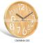 12 inch handmade carved pine wood wall clock(12W59NA-203)