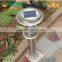 energy saving stainless steel solar garden light built-in sensor