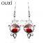 OUXI Factory direct price women's fashionable nickel free earring &ouxi jewelry made with Austria Crystal jewerly