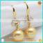 2016 Latest cute girls bowknot mother pearl earrings
