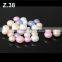 Hot sale shining grade AAA beautiful purple round freshwater loose pearl z2