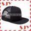 Foam Front Blank Flat Billed Trucker Cap With Mesh Back