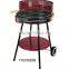 Tabletop round charcoal grill with different color