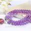 Wholesale Semi Precious Gemstone Amethyst Stone 6mm Round Bead Stretch Aromatherapy Essential Oil Diffuser Charm Bracelet