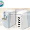 2015 New product 5v6.8a 5 usb charger wiht us eu plug for Ipad Iphone Mini sound Mini player Games DPF etc
