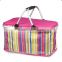 32L Large Family Size Picnic Insulated Bag BBQ Meat Drinks Cooler Bag Folding Collapsible Basket for Holidays Parties (YX-Z131)
