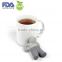 Silicone Mr and Mrs Tea infuser - loose leaf herbal tea strainer for a mug or cup