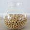 Wholesale 500ml heat resistant handmade glass jars with wood lid 6303
