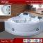 new design air bubble oval free standing resin bathtub for sale
