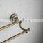 2016 new design bathroom brass ,ceramic double towel bar/ towel rod / towel rail accessories with crystal hook