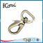 D shape custom metal key chain snap hook for bag