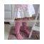 Cotton Bow Design Girls Boot Socks Princess Children's Long Sock Baby Kids Socks Leg Warmers Pantyhose Striped Bowknot