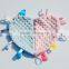 High quality customizable delightful soft tag plush security blanket