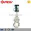 pneumatic valve stem knife gate valve