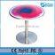 rechargeable battery led art liquid bar table top,interactive liquid lighted bar table