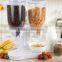 Kawachi Plastic Dual Double Cereal Dry Food Dispenser and Container