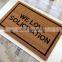 Coconut Fiber Door Mats With Metallic Base