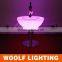 Small MOQ Color Changing Rechargeable illuminated LED Salon Furniture