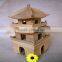 Unfinished tower wood house toy kids wood toys modular houses wood toys for sale
