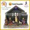 8 Inch Resin Craft Home Decoration Nativity Led Lights Christmas Village Houses