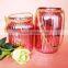 silver plating votive glass candle holder with hemp rope