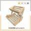Durable wooden tiered wooden fruit basket stand