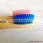 blue color bamboo toothbrush, soft bristle toothbrush