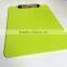 A4 PS green office clipboard,