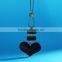 Korea rubber plated heart pendant necklace autumn winter long necklace heart necklace for lovers