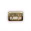 Rectangle Design Solid Brass Center Bar Buckle with double prong, belt buckle