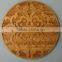 Laser Engraved Cut Bamboo Coaster