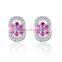 Wholesale Price 925 Sterling Silver double D Earrings Fashion Jewelry Elegent Earrings For Women