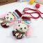 Winter baby children acrylic gloves boys and girls knitted warm cute hanging neck cartoon bear baby gloves