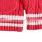 Two pockets girls cable knit pattern open chest cardigan sweater