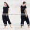 Women Black Oversized Jumpsuit Girl's Loose Overalls Sexy Romper