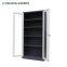 Steel office commercial furniture 2 swing glass door filing storage cabinet