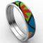 Bohemia Style Enameled Bangle Stainless Steel For Women