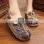 embroidered women homemade linen sandals comfortable fisherman shoe folk slippers/Chinese ethnic flavor casual linen shoes