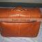 best quality Genuine cow brown leather briefcase leather bag