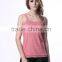 Women's High Visibility Wholesale Plain White Tank Top Bottom Lace