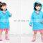 Hot Selling Girls Windproof Raincoats Kids Nylon Custom Rain Coat For 1-10 T