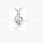 S925 SILVER Beautiful Angel Feather Rhinestone Necklaces Silver Plated Jewelry Elegant Necklace Pendant FASHION BIRTHDAY GIFTS