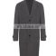 Top Selling Fashion Oversized Grey Long Trench Woolen Overcoats for men High Quality 2017