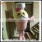Attractive pizza mascot costume, delicious piece pizza food moving costume, plush fancy dress for adult