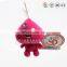 soft 3D animal design your own keychain ,plastic lock and key toy