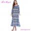 Long Sleeves Off Shoulder Beach Wear Bohemian Chic Boho Maxi Dress