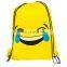 custom cute kid's emoji drawstring backpack in assorted emoji styles for children